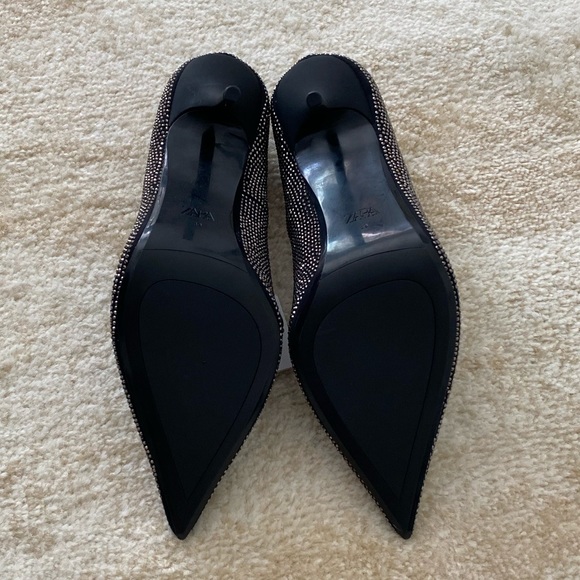 NWT! Zara Rhinestone Embellished Pumps - size 8 US / 39 EUR - Picture 5 of 5